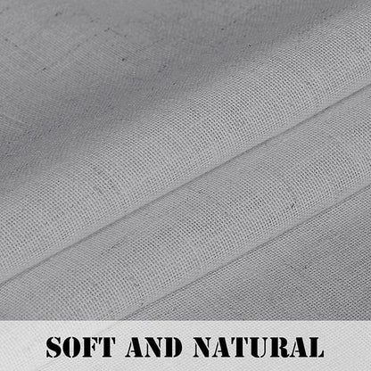 H.VERSAILTEX Dove Linen Curtains 72 Inch Length - Image 4