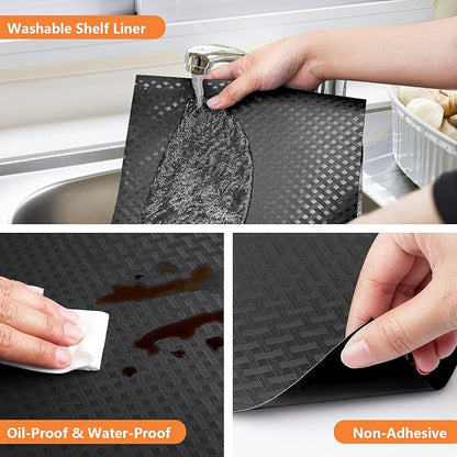 Shelf Liners for Kitchen Cabinets Refrigerator Liners Waterproof & Oil-Proof - Image 3