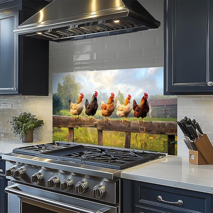NYZE Kitchen Backsplash Stickers Waterproof Stove Backsplash Protector - Image 5