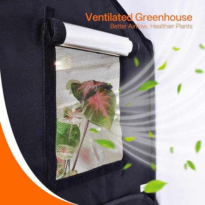 Bstrip Indoor Greenhouse with Grow Light, Mini Grow Tent with Oxford Fabric - Image 3