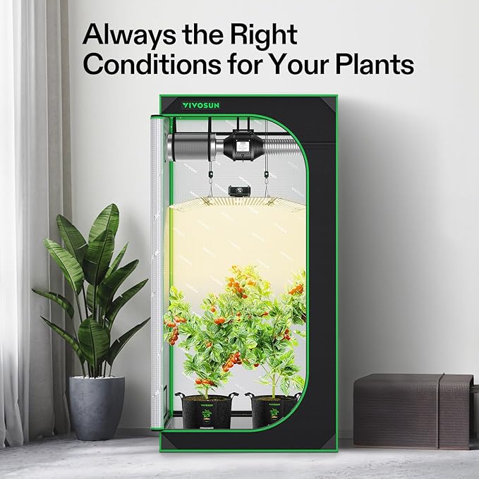 VIVOSUN Grow Tent Kit, 3 × 3ft Complete Grow System, WiFi-Controlled Grow System - Image 3