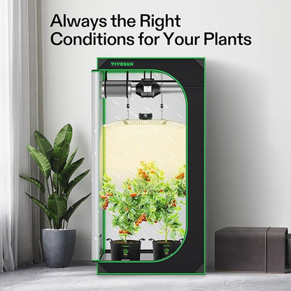 VIVOSUN Grow Tent Kit, 3 × 3ft Complete Grow System, WiFi-Controlled Grow System - Image 3