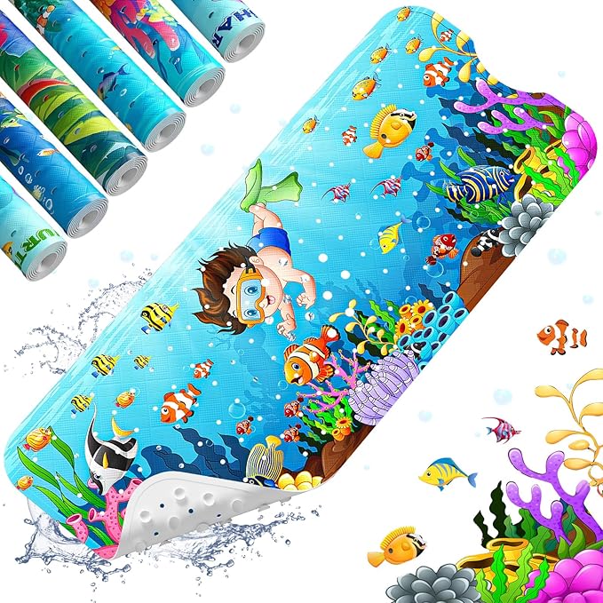 XIYUNTE Baby Bath Mat for Tub Non Slip Kids Bath Mat by XIYUNTE