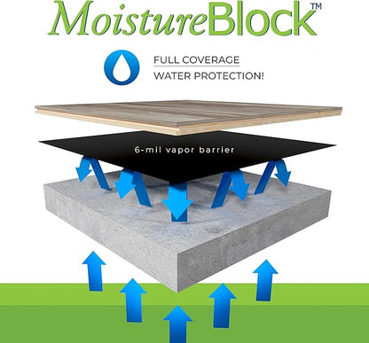 MB12X25300 Block Roll of 6 mil Moisture Barrier Polyethylene Underlay Film - Image 7