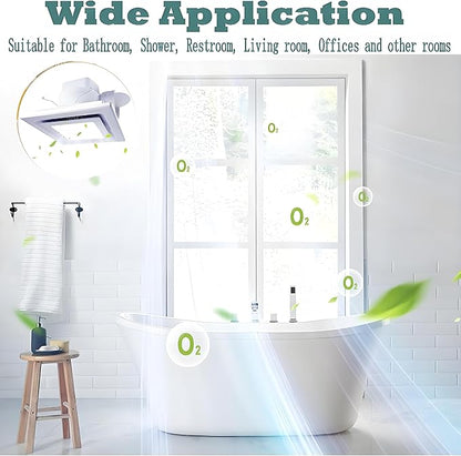 Bathroom Exhaust Fan with LED Light Ceiling Mount Ventilation Fan 120 CFM - Image 2