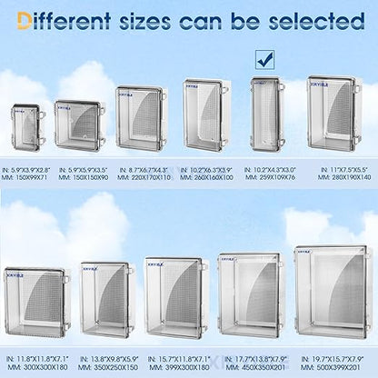 Waterproof Outdoor Project ABS Plastic Junction Box IP67 Weatherproof Dustproof - Image 4