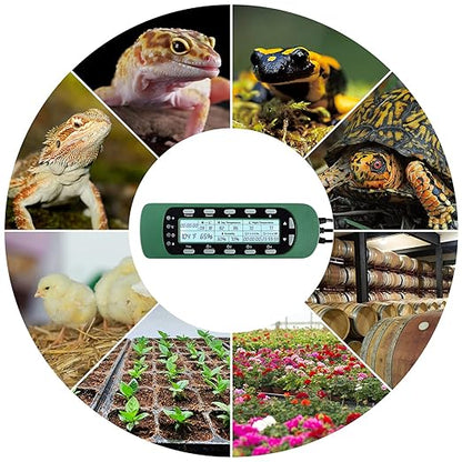REPTI ZOO Reptile Digital Thermometer Hygrometer Controller - Image 6