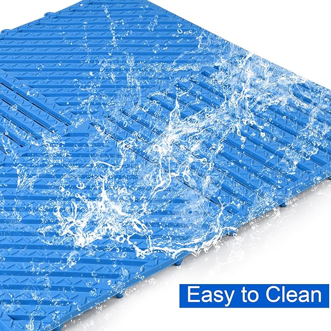MYFAMIREA Modular Interlocking Cushion 12 Pack 11.8" x 11.8" Rubber Floor Tiles - Image 5