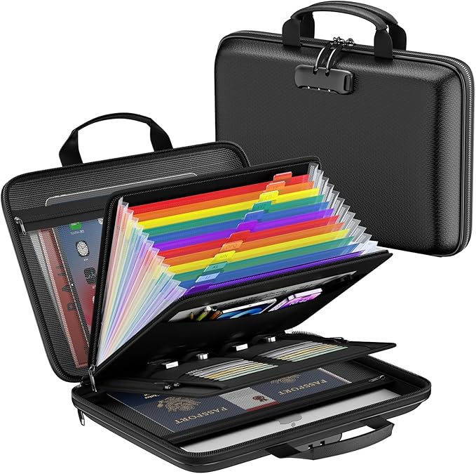 Fireproof File Organizer, Fireproof Document Box by ZOOPIP