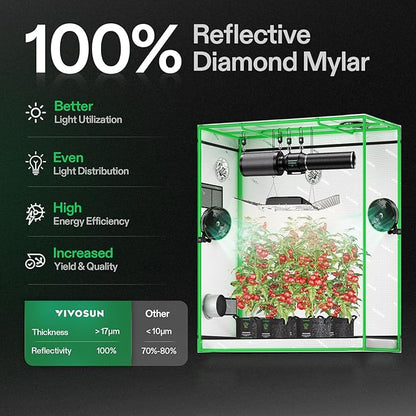 VIVOSUN S538 5x2 Grow Tent - Image 2