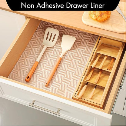 Cooyes Shelf and Drawer Liner for Kitchen Cabinets – Non-Adhesive, Waterproof - Image 3