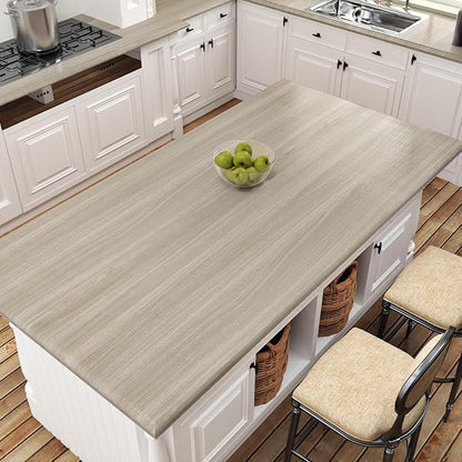 WESTICK Oak Grey Wood Contact Paper Self Adhesive Counter Top Peel and Stick - Image 7