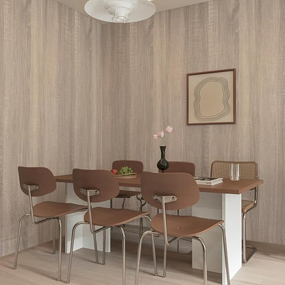 Large Size Wood Contact Paper 48"x354" Light Oak Wood Wallpaper Peel and Stick - Image 3