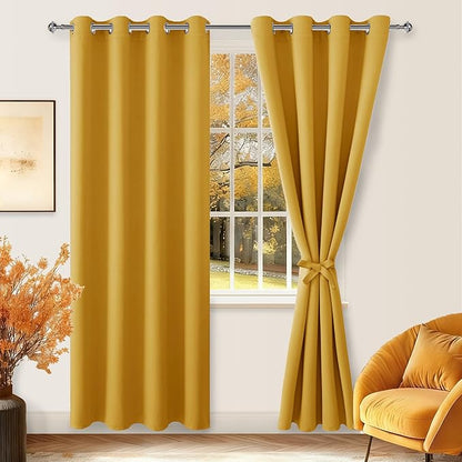 Hiasan Blackout Curtains for Bedroom, 52 x 96 Inches Long - Image 2