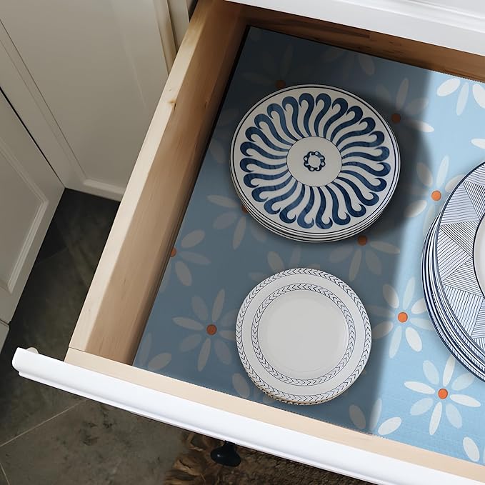 18" W x 96" L Floral Drawer and Shelf Liner - Image 7