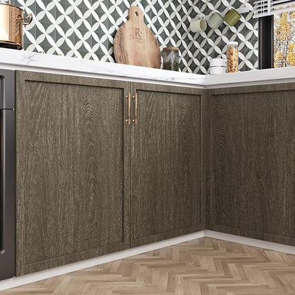 WESTICK Vintage Brown Wood Contact Paper Waterproof Peel and Stick Countertops - Image 4