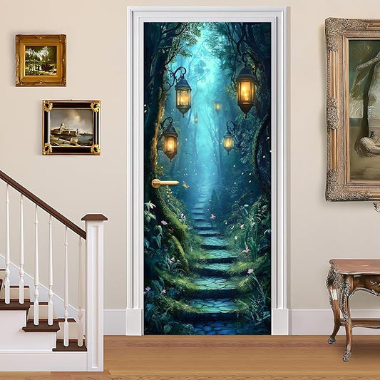 3D Door Stickers, Peel and Stick Vinyl Wallpaper ，Self-Adhesive Mural by BVBOX