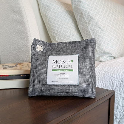 Moso Natural Air Purifying Bag 600g, Premium Bamboo Charcoal Odor Absorber - Image 8