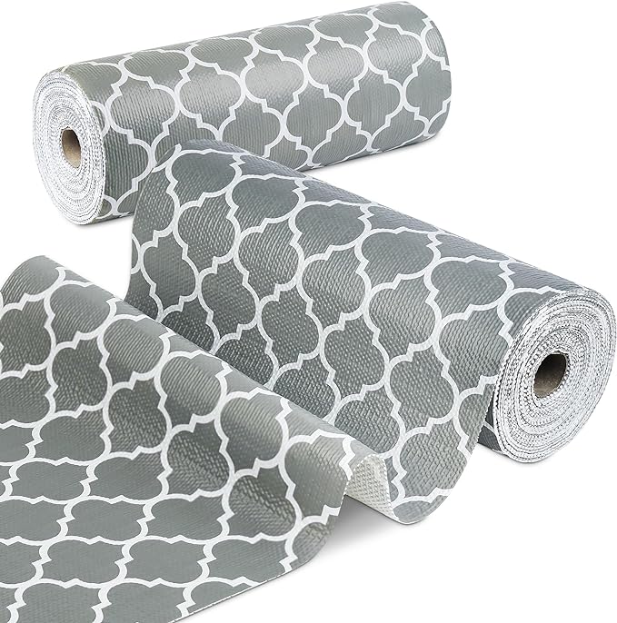 Shelf Liner for Kitchen Cabinets Non-Adhesive 12in X 10FT Cabinet Liners for by GOPAS