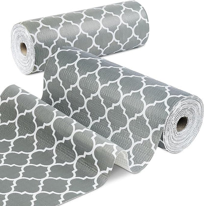 Shelf Liner for Kitchen Cabinets Non-Adhesive 12in X 10FT Cabinet Liners for by GOPAS