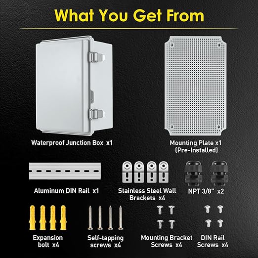 Waterproof Electrical Junction Box, IP67 ABS Plastic Junction Box Enclosure - Image 5
