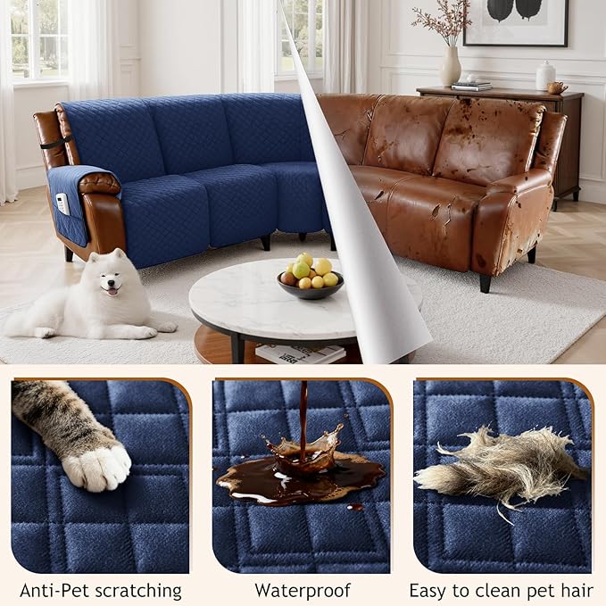 Arfntevss Waterproof Recliner Sectional Couch Covers - Image 6