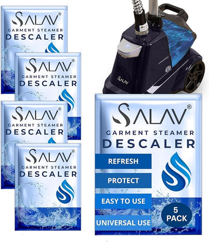 SALAV Garment Steamer Descaling Solution Decalcifier Packets by SALAV