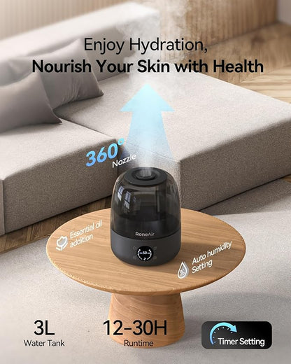 Humidifiers for Bedroom Large Room Home, 3L Cool Mist Humidifiers for Baby - Image 2