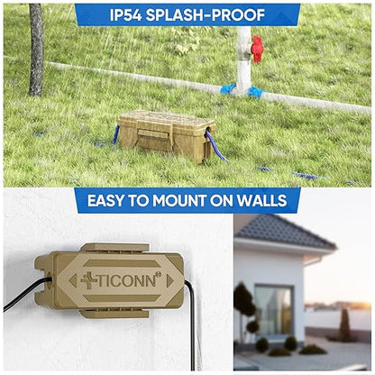 TICONN Outdoor Electrical Box, IP54 Splash-Proof Outdoor Extension Cord Cover - Image 6