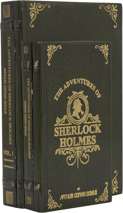Deco 79 Wooden Decorative Box "Sherlock Holmes" Storage Faux Book Decorative by Deco79