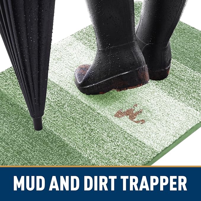 Smiry Dog Door Mat for Muddy Paws, Absorbs Moisture and Dirt, Low-Profile - Image 2