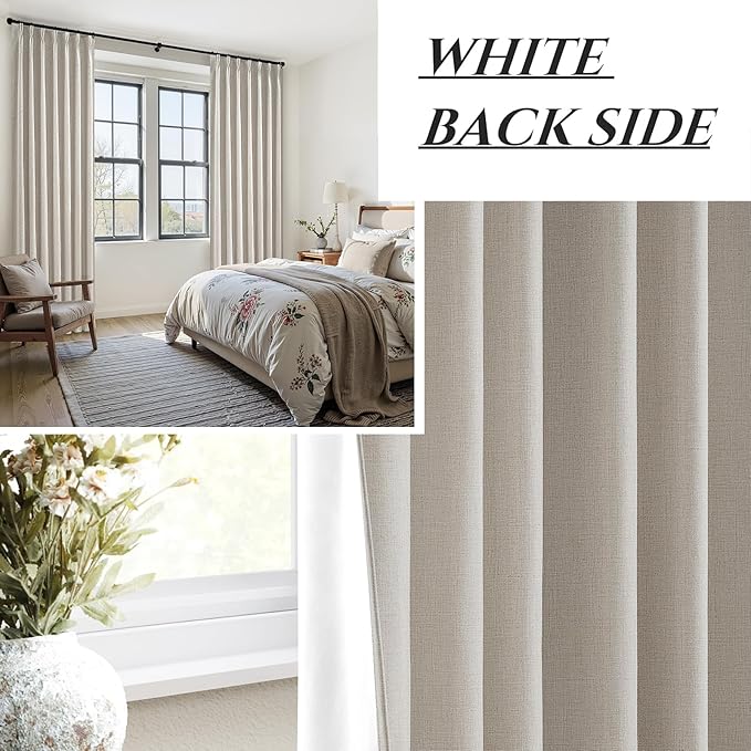 Extra Long Blackout Pinch Pleated Luxury Curtains 144 Inch Long - Image 7
