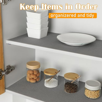 Songrey Non-Adhesive Drawer and Shelf Liner, 12IN x 20FT Non Slip Cabinet Liners - Image 4
