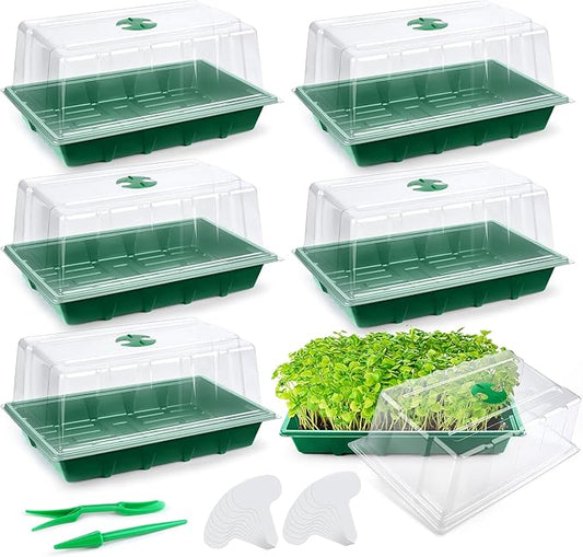 6 Packs Seed Starter Tray Kits by Hahood