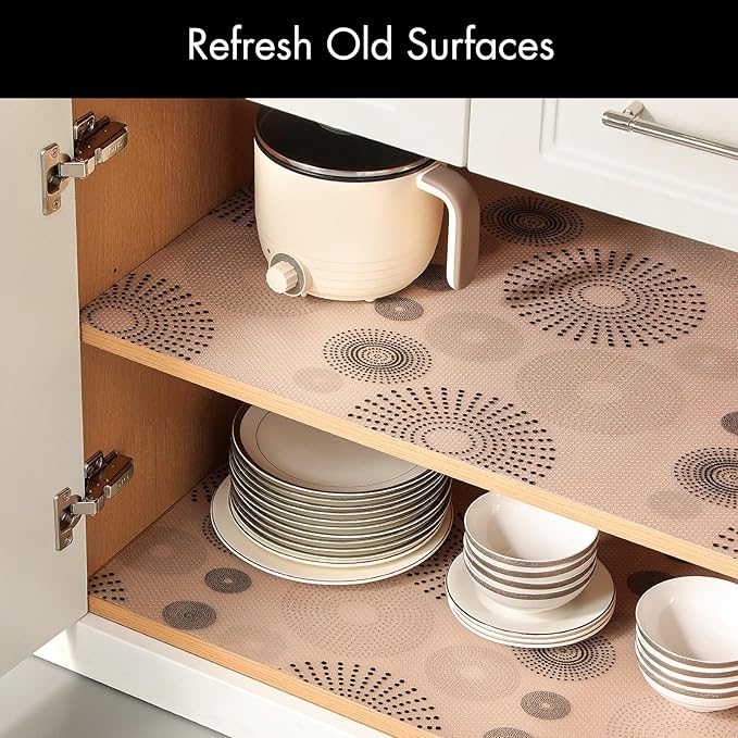 Cooyes Shelf and Drawer Liner for Kitchen Cabinets – Non-Adhesive, Waterproof - Image 5