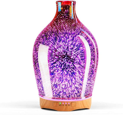 Porseme 280ml Essential Oil Diffuser 3D Glass Aromatherapy Ultrasonic Humidifier by Porseme