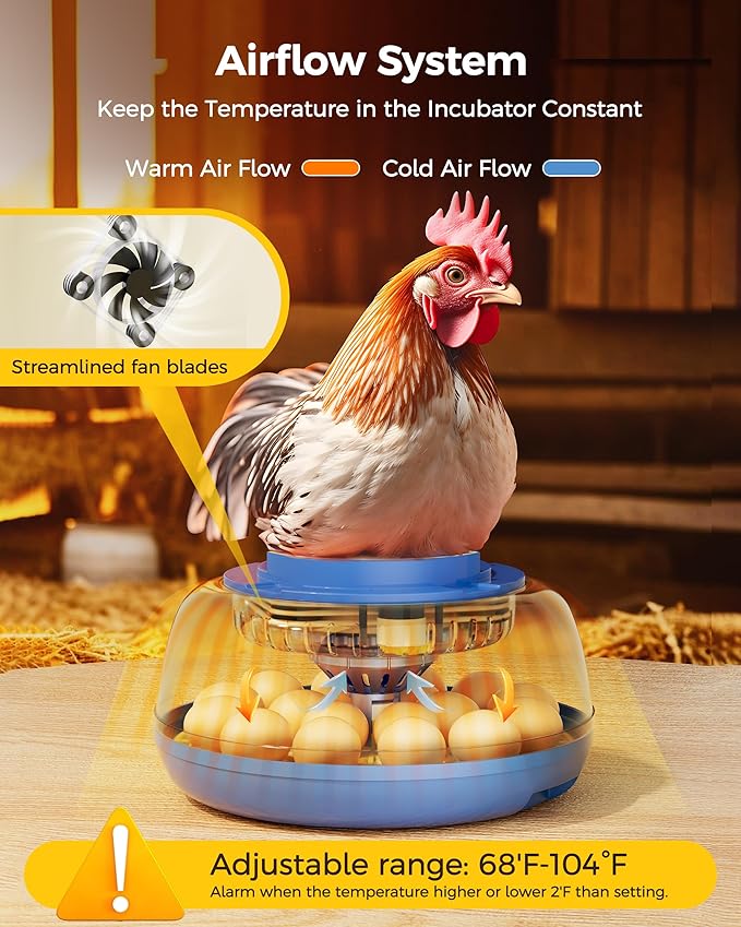 18 Incubators for Hatching Eggs, Automatic Egg Turning and Humidity Control - Image 7