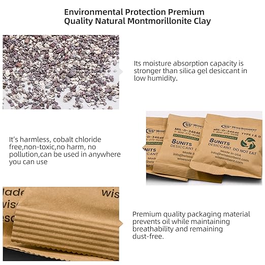 Kraft Clay Desiccants Packs for Safe, 264 Gram 35 Packs Dehumidifier for Gun - Image 2
