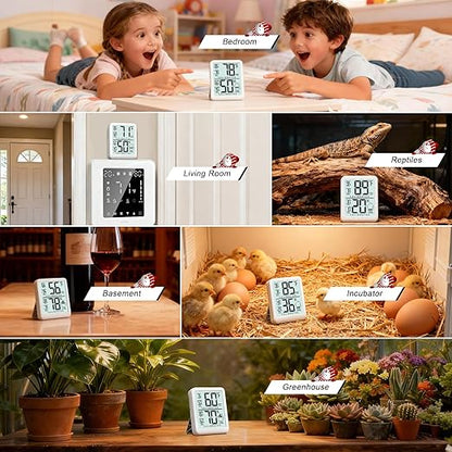 Antonki Room Thermometer, Digital Small Hygrometer Indoor Thermometer Humidity - Image 5