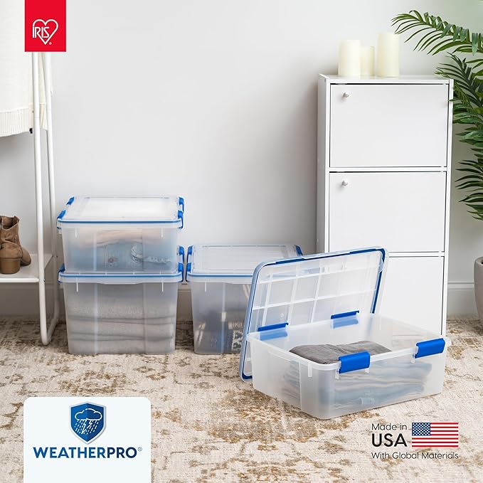 IRIS USA WeatherPro 16 Qt Storage Bins - Image 9