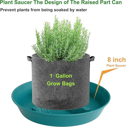 4 Pack Plant Saucer 8 inch, 10 12 14 17 inch, Plant Stand Plastic Plant Saucers - Image 4
