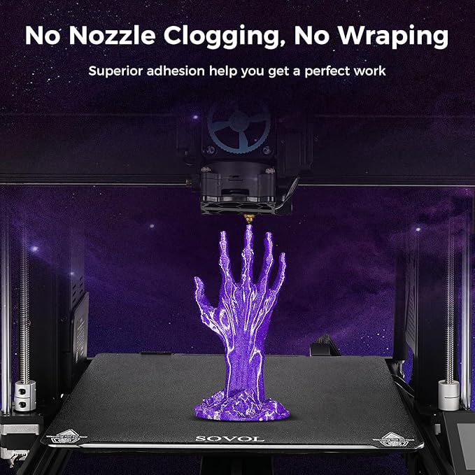 Sovol Silk PLA Filament with Blue Glitter 1kg 1.75mm, Color Changeable 3D - Image 3