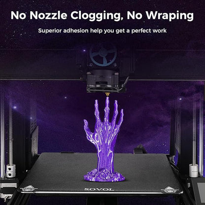 Sovol Silk PLA Filament with Blue Glitter 1kg 1.75mm, Color Changeable 3D - Image 3