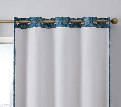 HLC.ME Versailles Lattice Flocked 100% Complete Blackout Thermal Insulated - Image 3