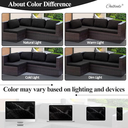 12Pcs Outdoor Stretch Cushion Covers, Waterproof Outdoor Chair Cushion Covers - Image 5