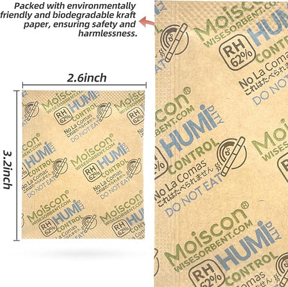 15 Pack 62% Two-Way Humidity Control Packs, 8 Gram - Image 3