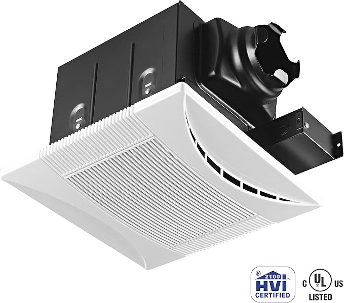Tech Drive Super-Quiet 70 CFM, 0.3 Sone Bathroom Ventilation and Exhaust Fan - Image 6