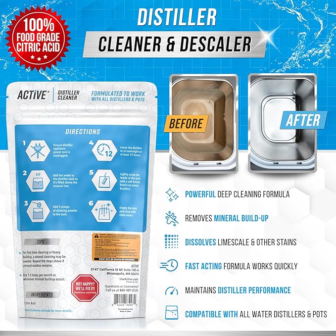 ACTIVE Distiller Descaler Citric Acid Cleaner - 2 Lb Bulk - Image 2