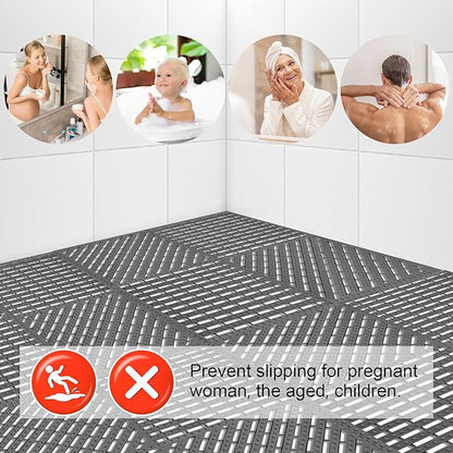 MYFAMIREA Modular Interlocking Cushion 12 Pack 11.8" x 11.8" Rubber Floor Tiles - Image 6