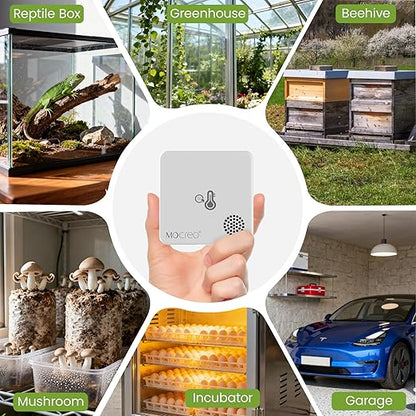 MOCREO WiFi Room Thermometer Hygrometer, Remote App Email Alert, 2 Years Data - Image 5